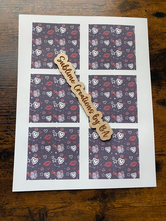 Cherry Lips Sublimation Transfer Sheet