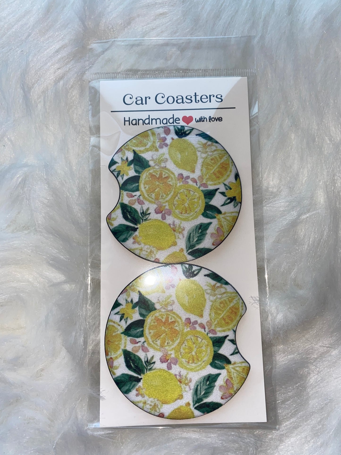 Lemon Car Coaster Set