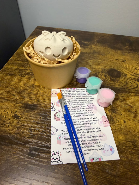 Custom Bow Dumpling Plaster Craft Kit