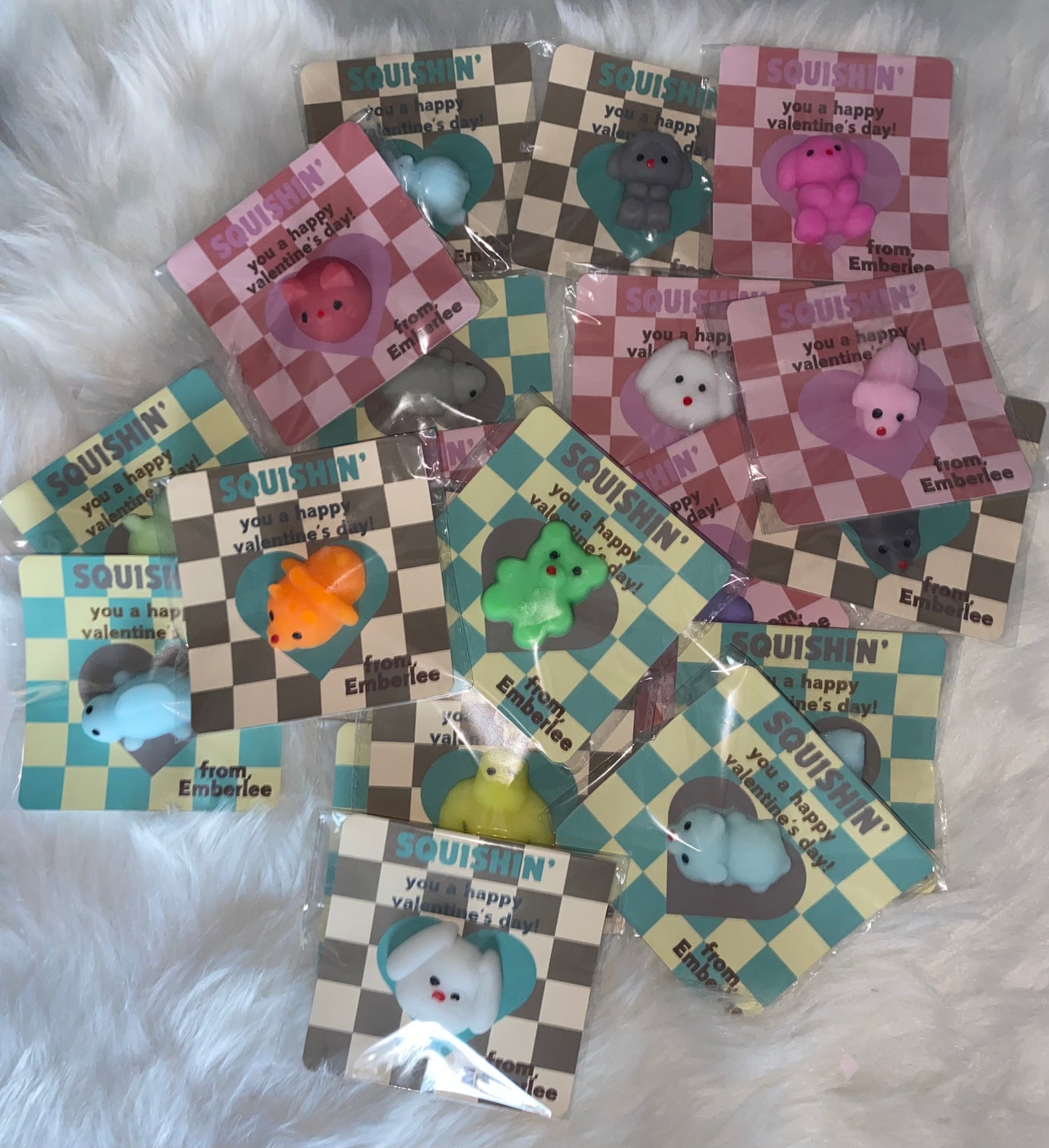 Personalized Valentine Squishes