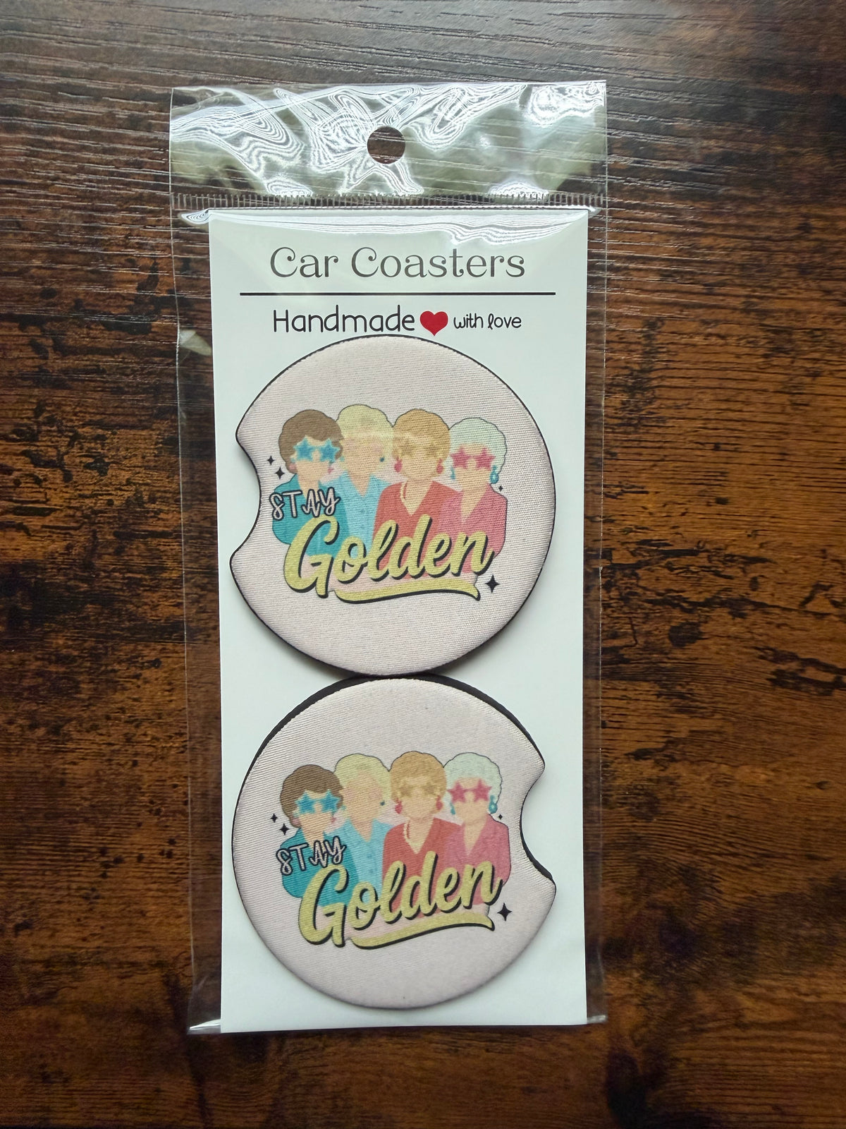 Stay Golden Car Coaster Sets