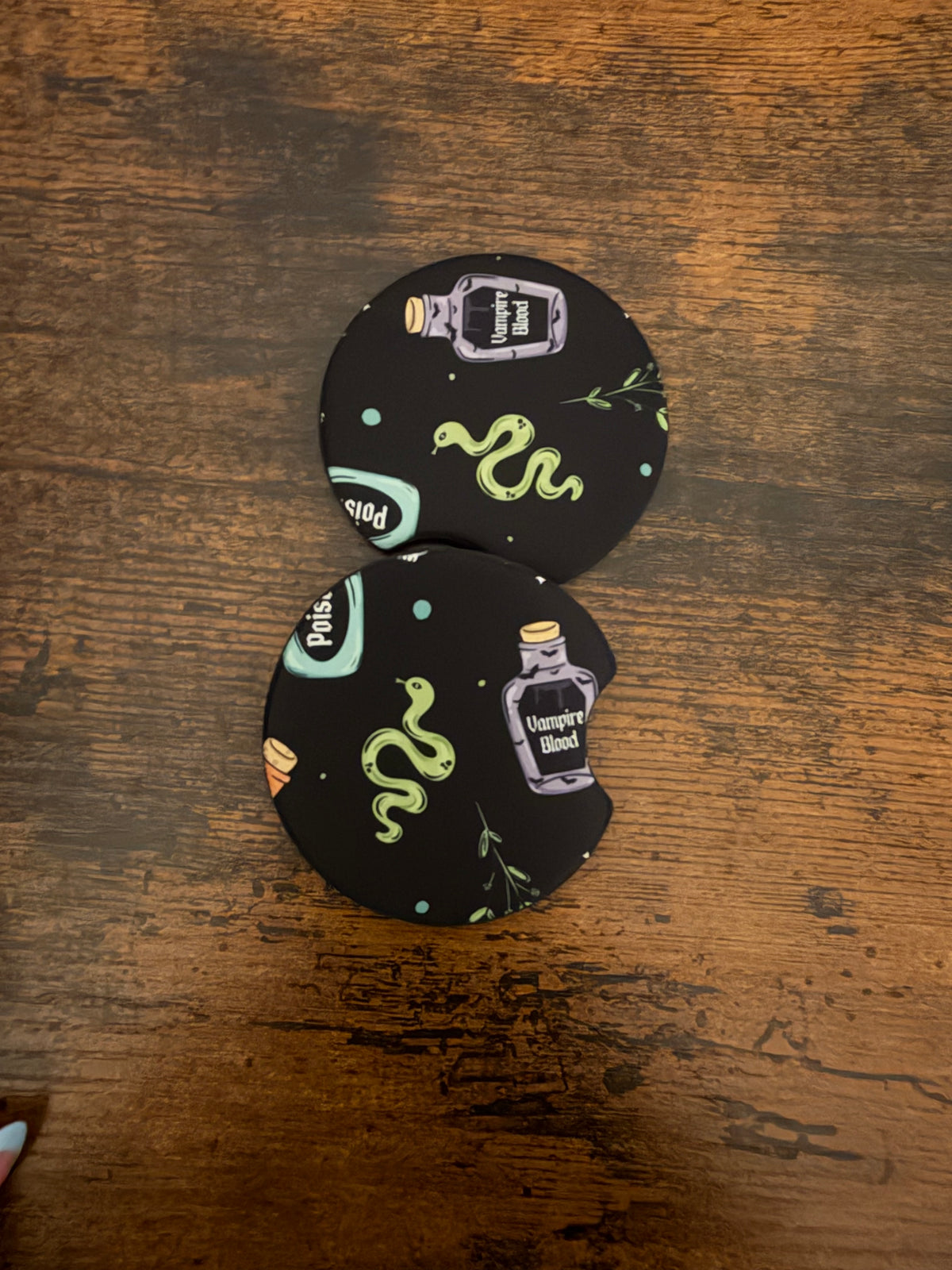 Salem Apothecary Seamless Car Coaster Set