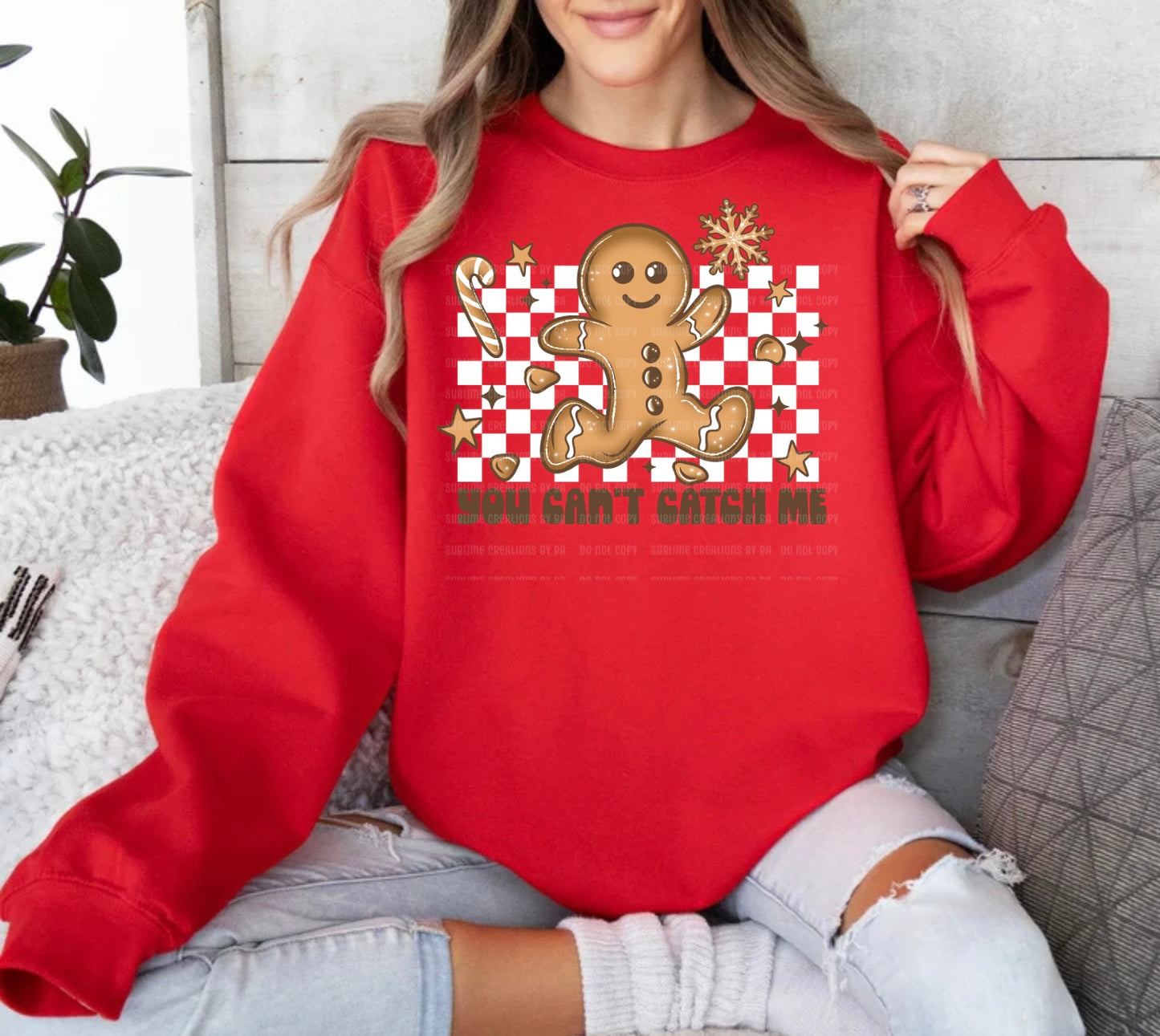 You Can’t Catch Me Adult Sweatshirt with Sleeve