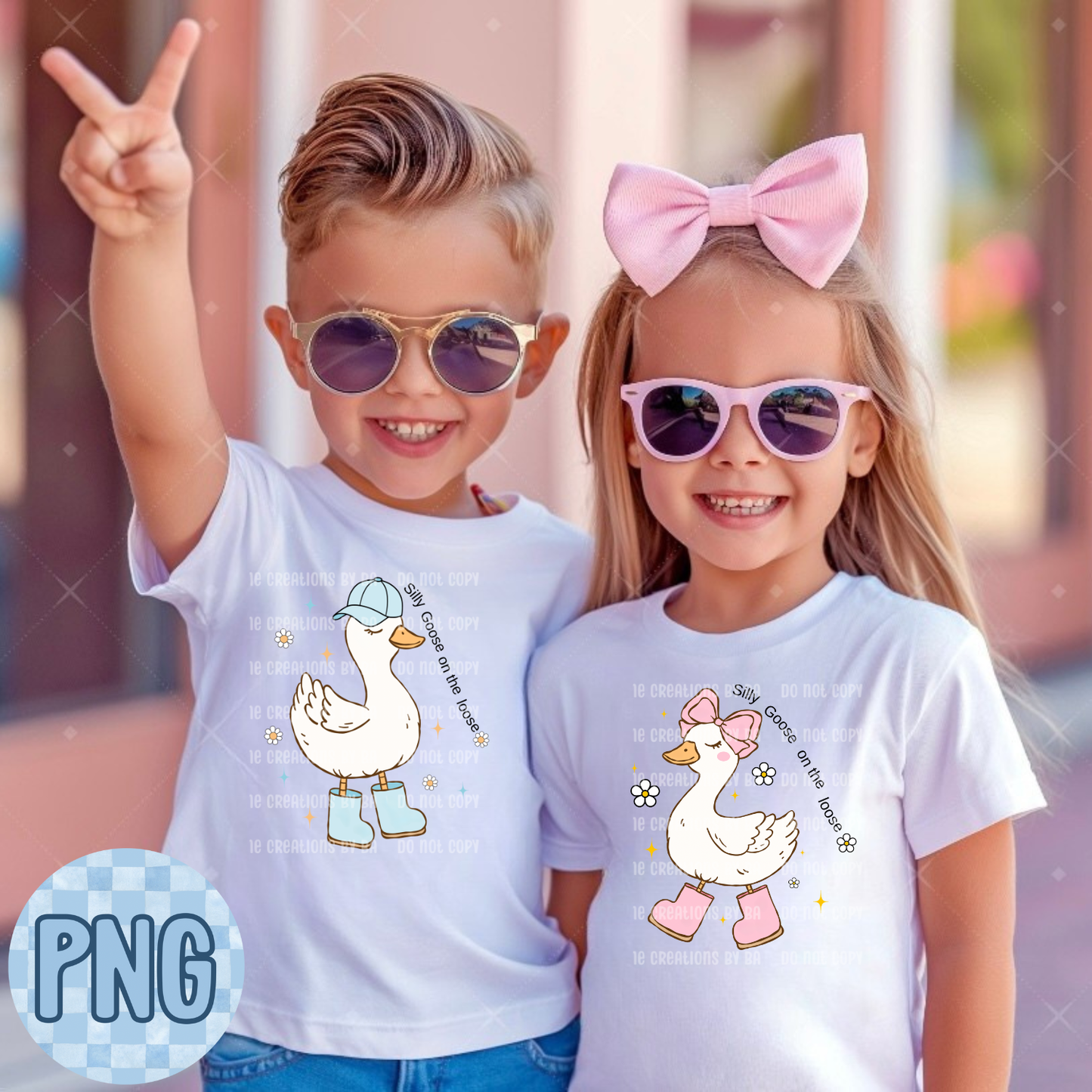 Silly Goose on the Loose PNG Digital File ONLY