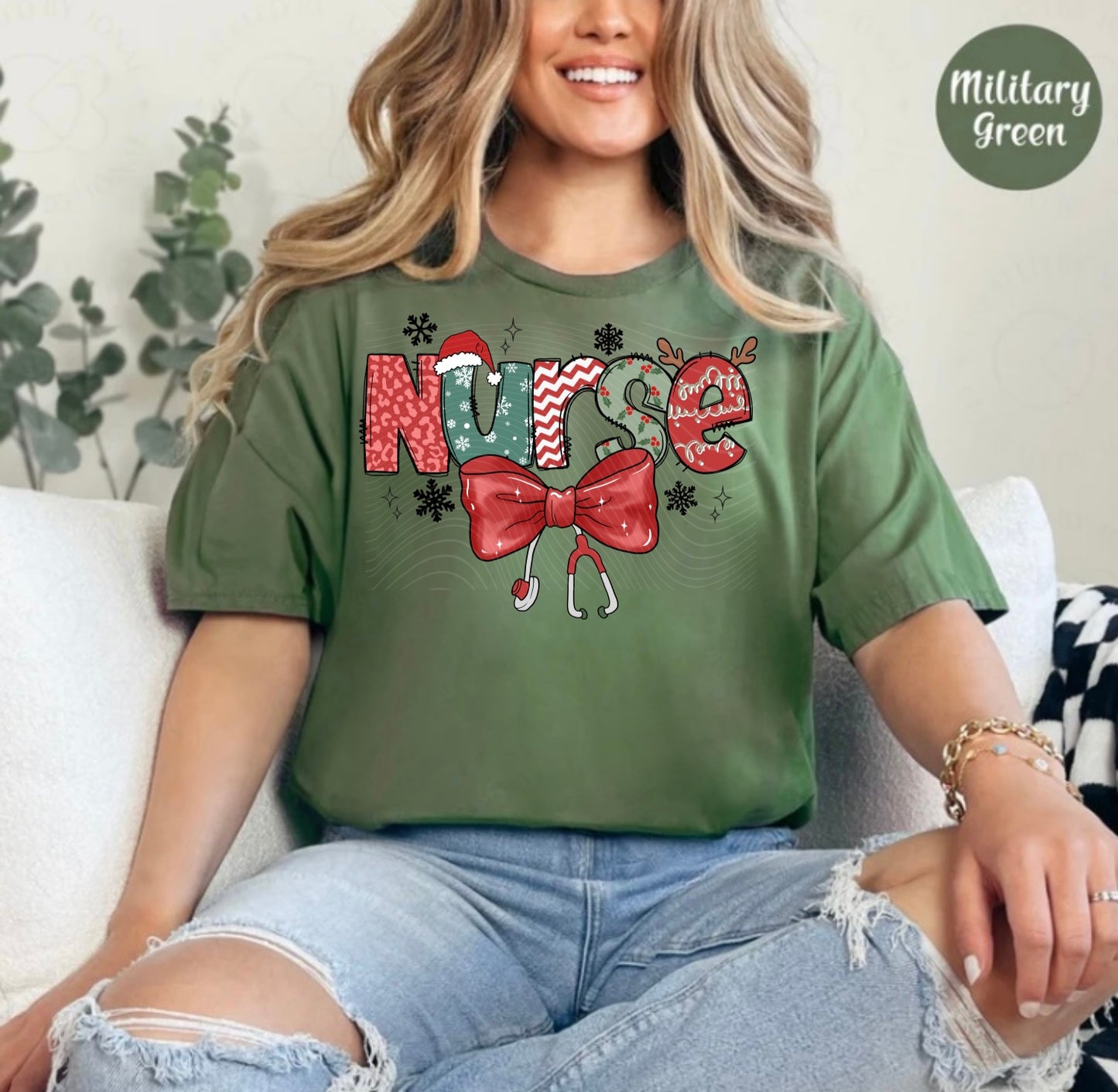 Christmas Nurse Tee