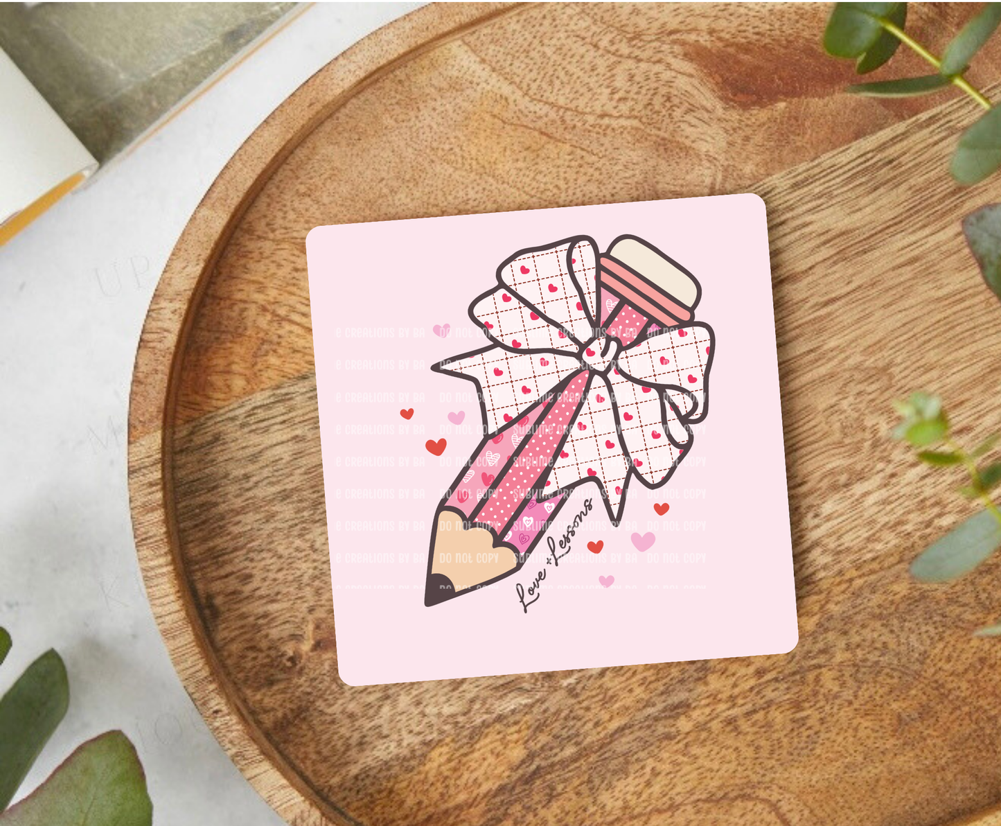 Valentine Teacher Desk Coaster