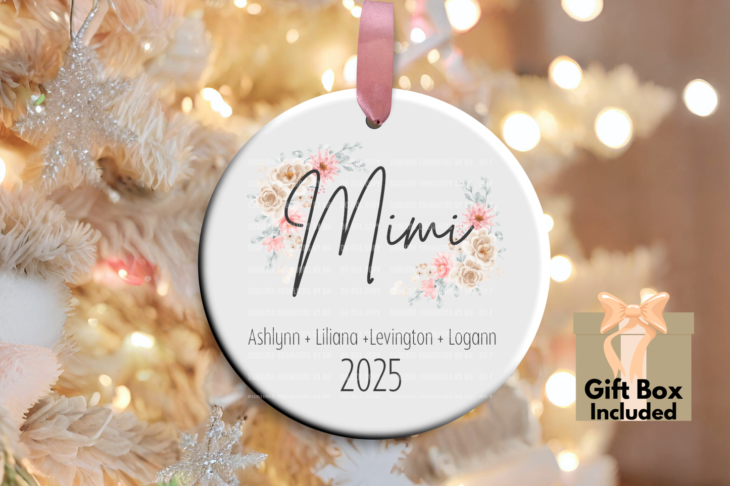 Custom Grandma Ornament