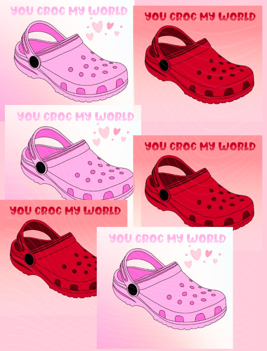 Valentine Croc Template