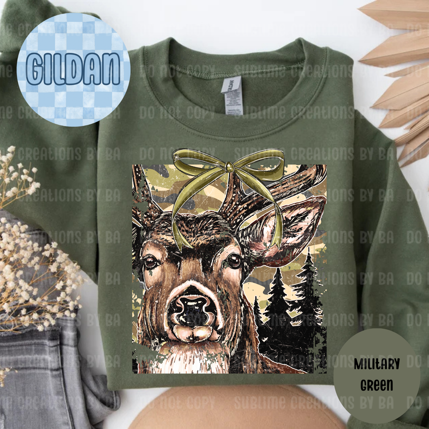 Buck Camo Coquette Sweatshirt