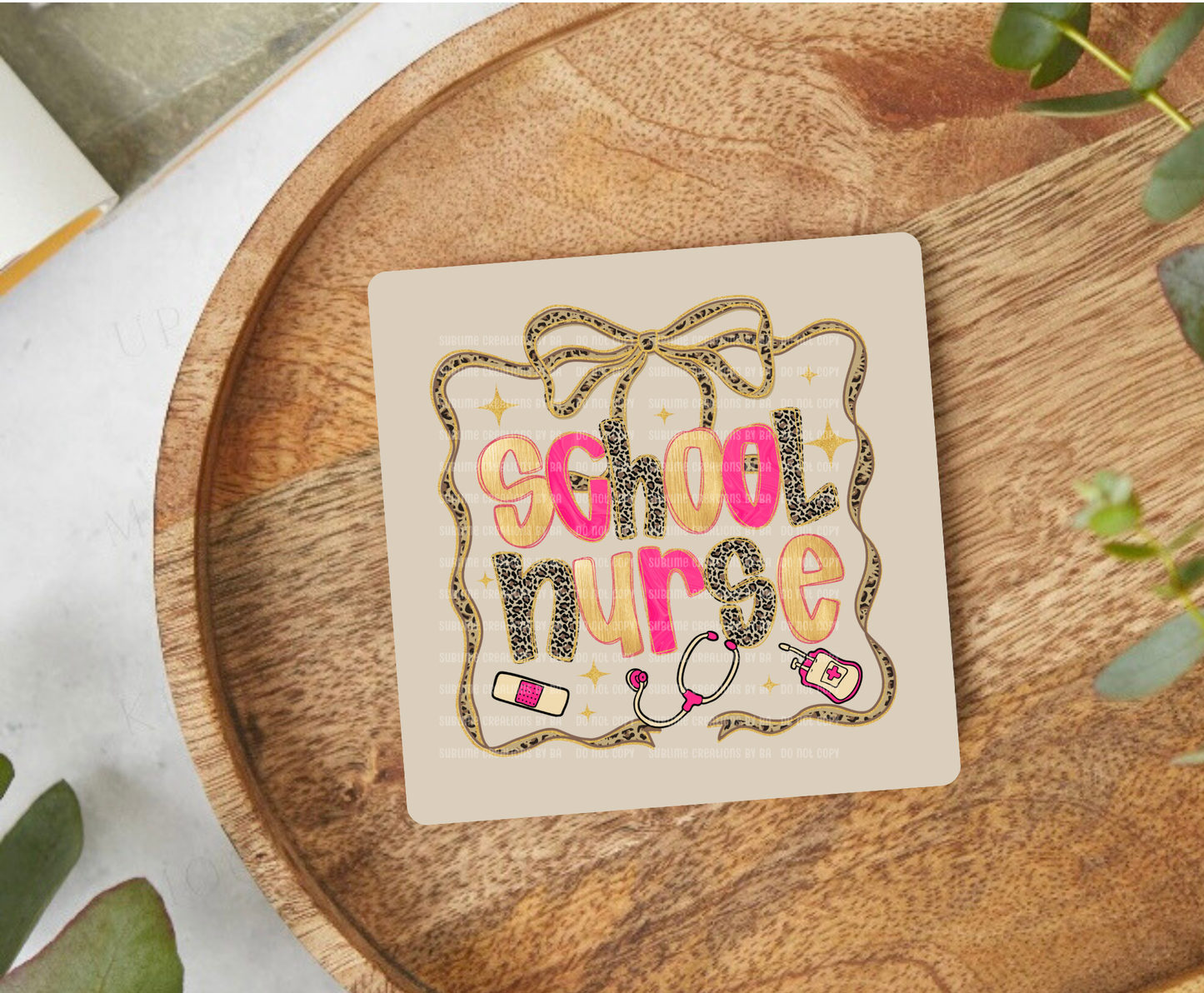 School Nurse Desk Coaster