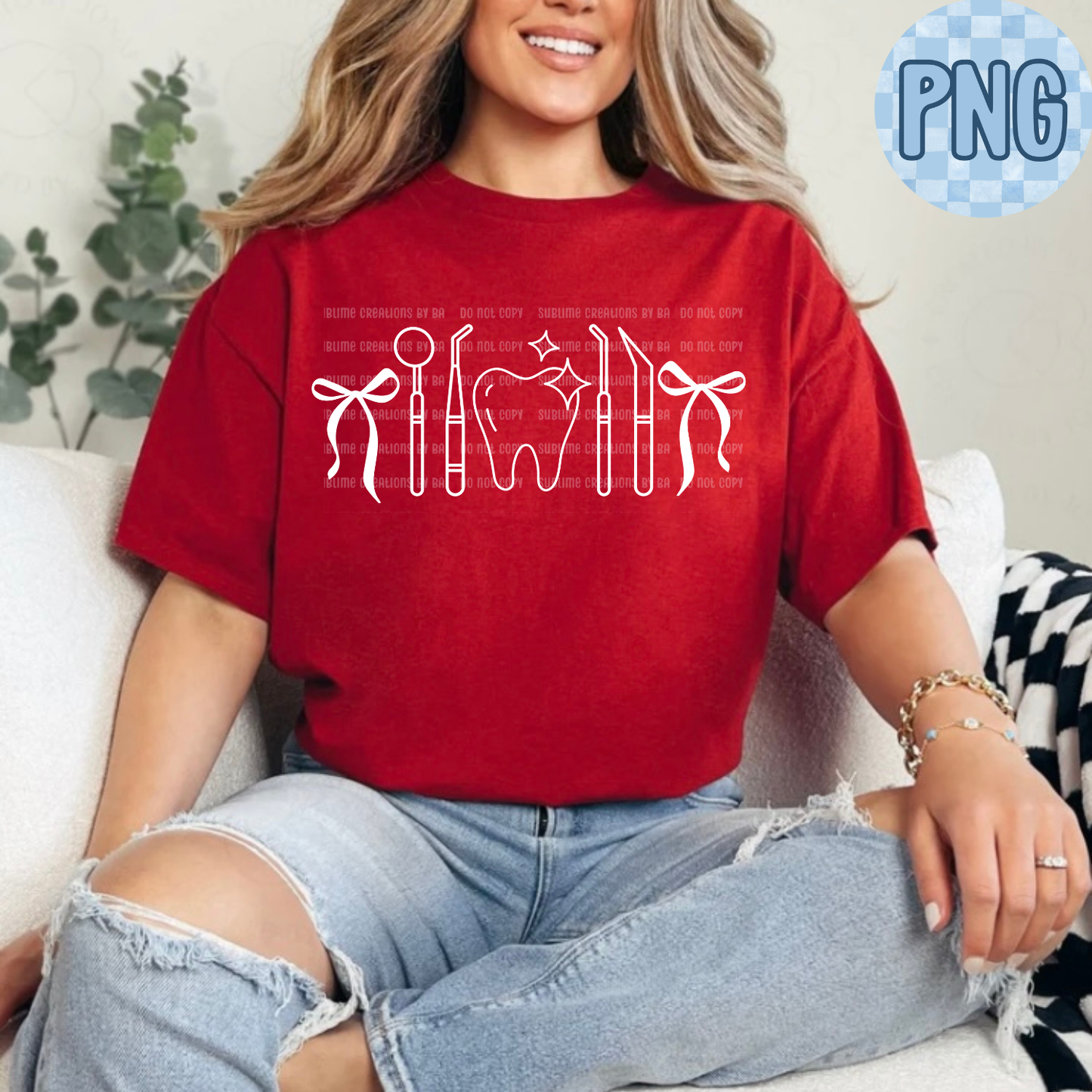 Dental Bow Outline PNG Digital File ONLY