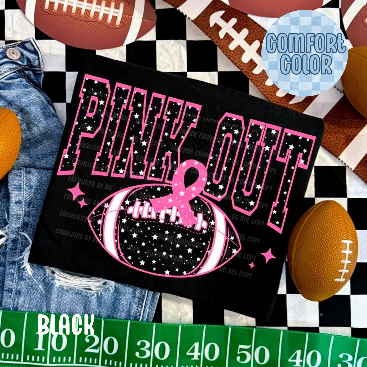Pink Out Stars Football Apparel