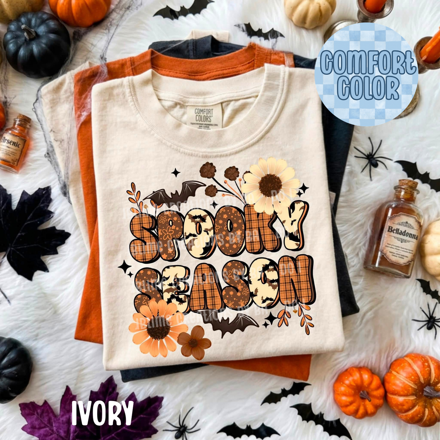 Spooky Season Florals Apparel