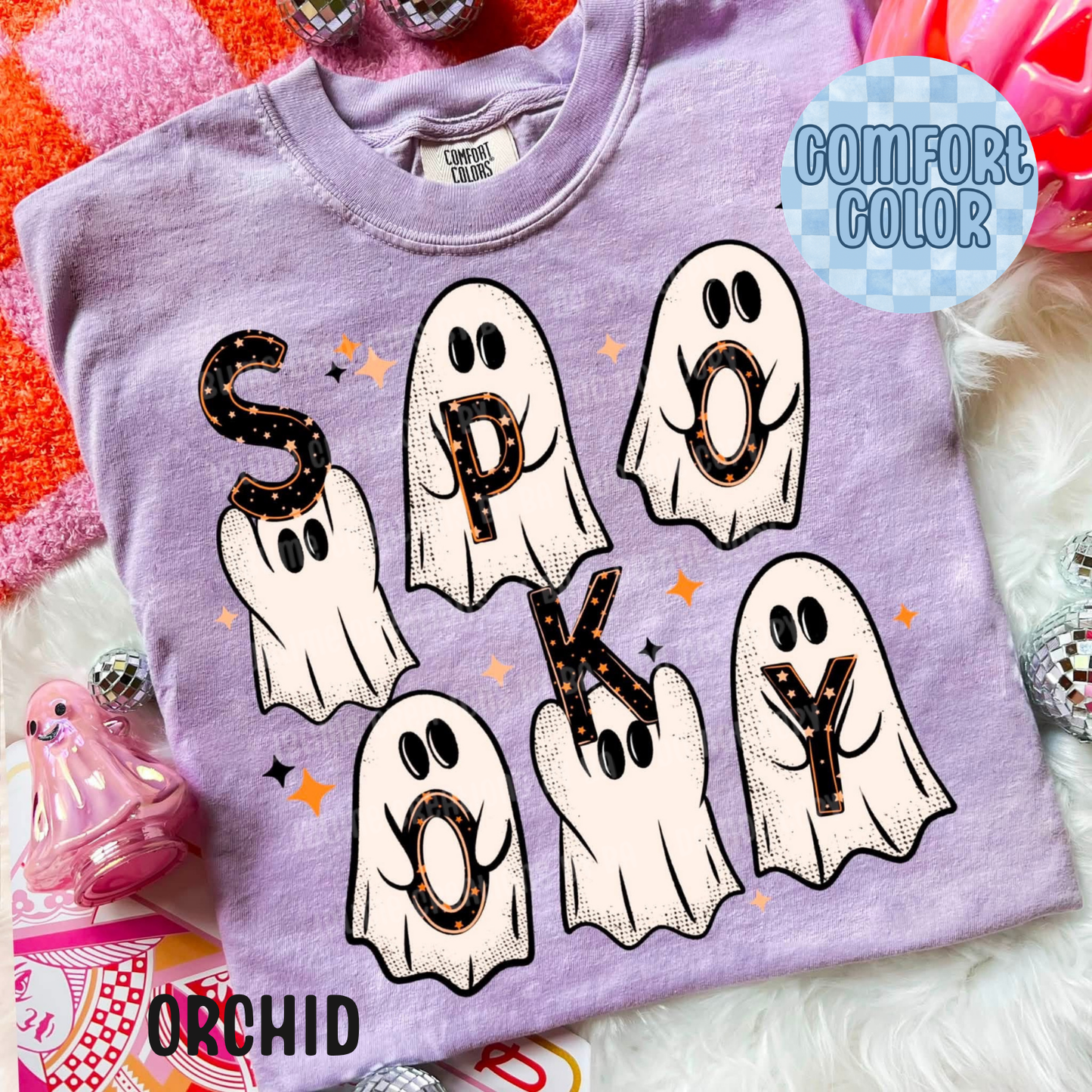 Spooky Stacked Ghosts Apparel