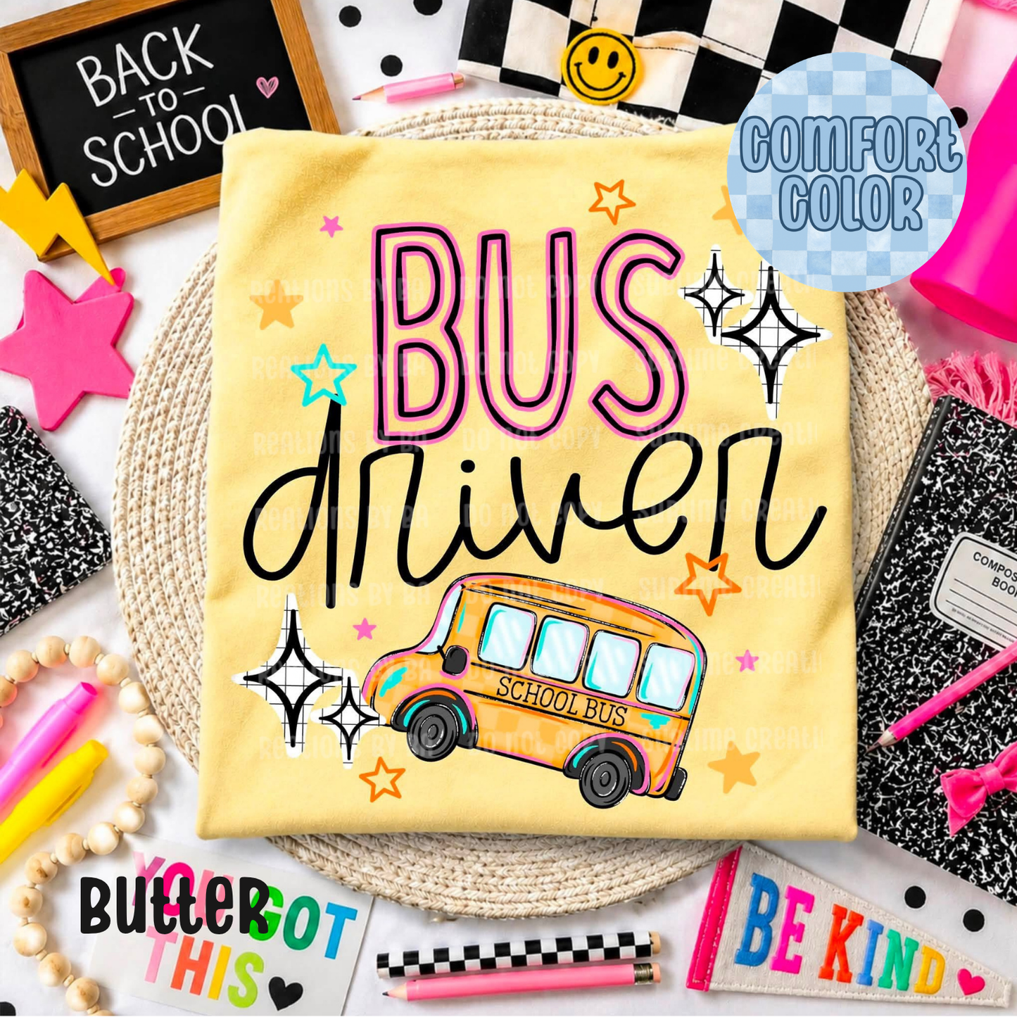Bus Driver Colorful Apparel