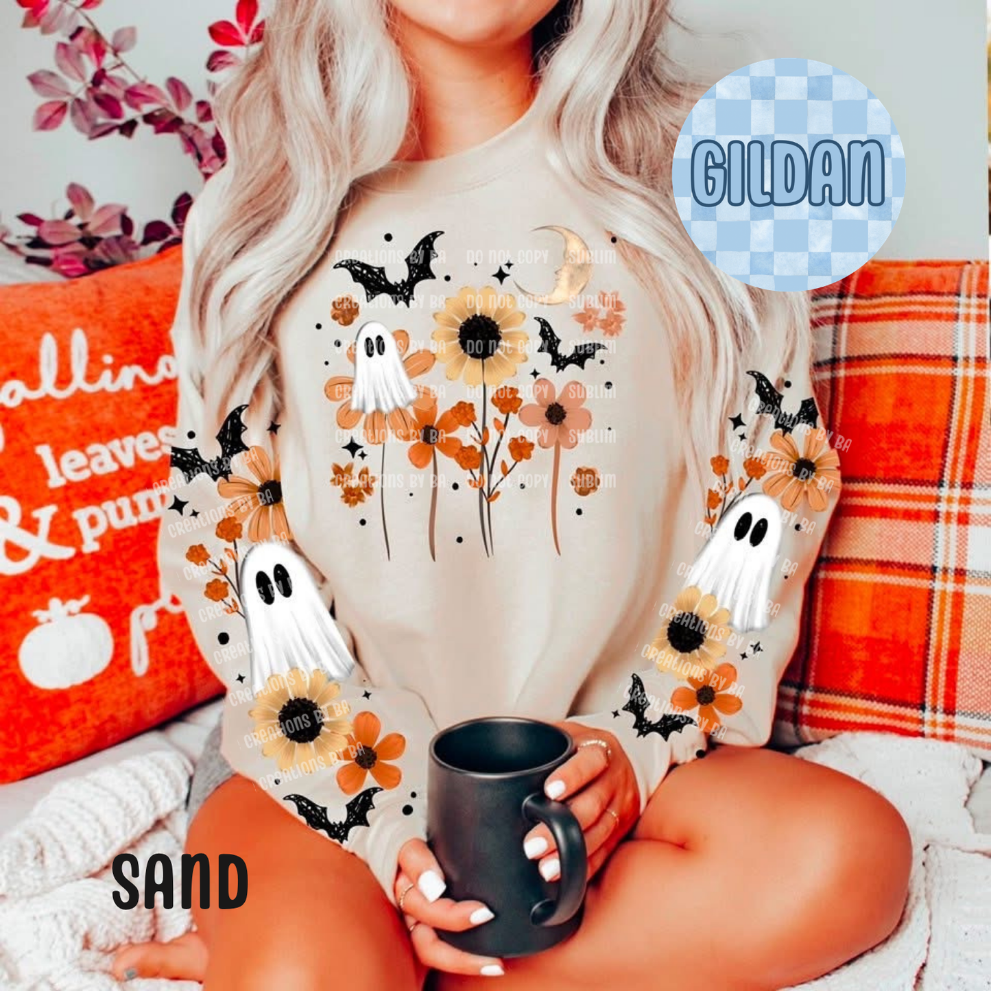 Bat Florals Collage Apparel