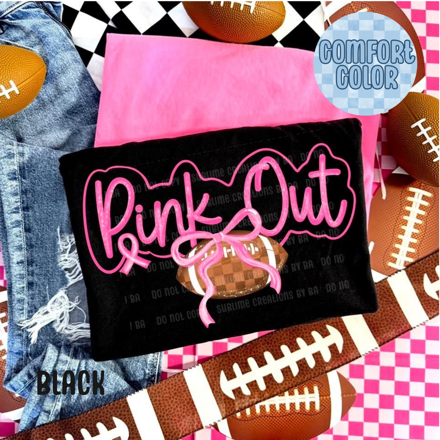 Pink Out Cursive Apparel