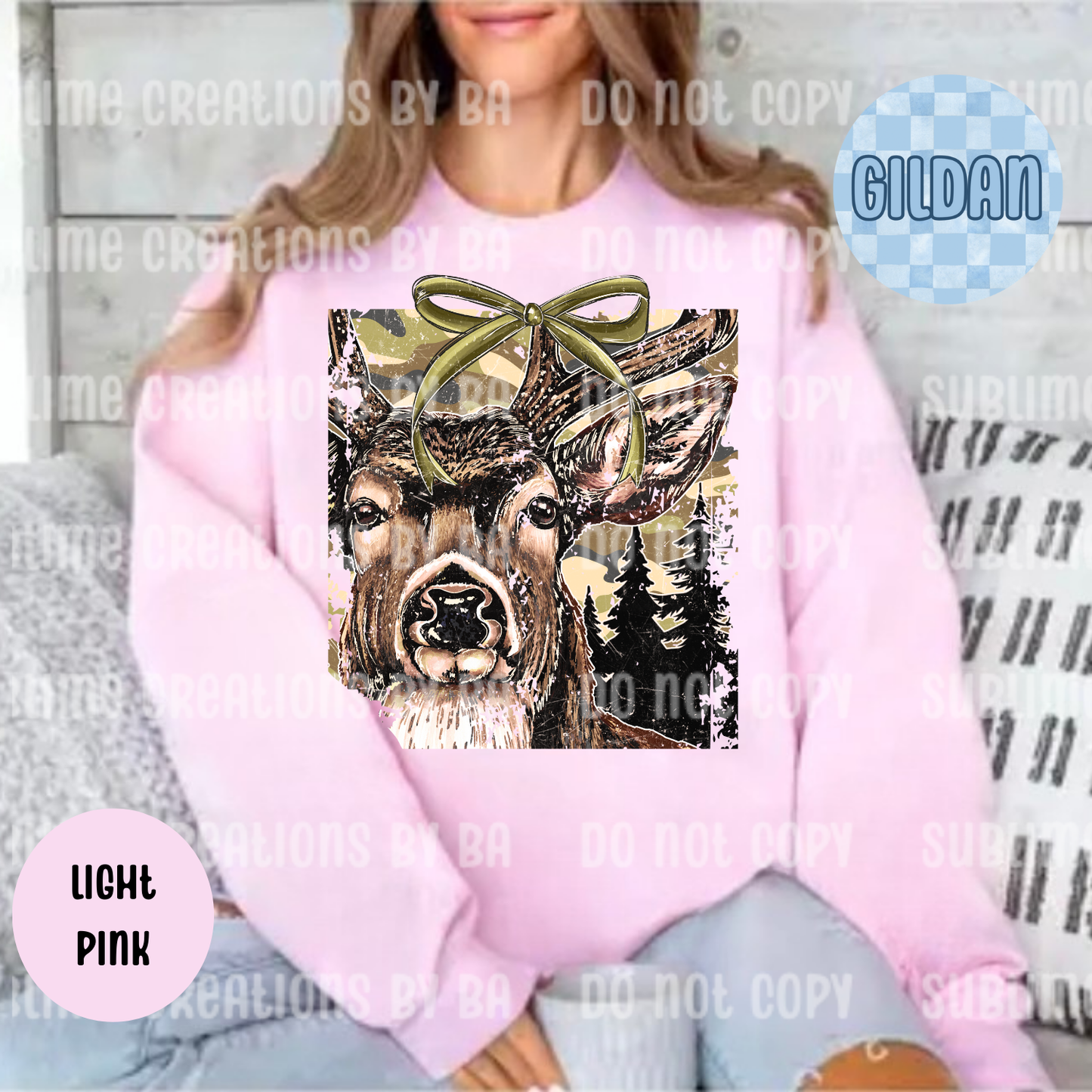 Buck Camo Coquette Sweatshirt