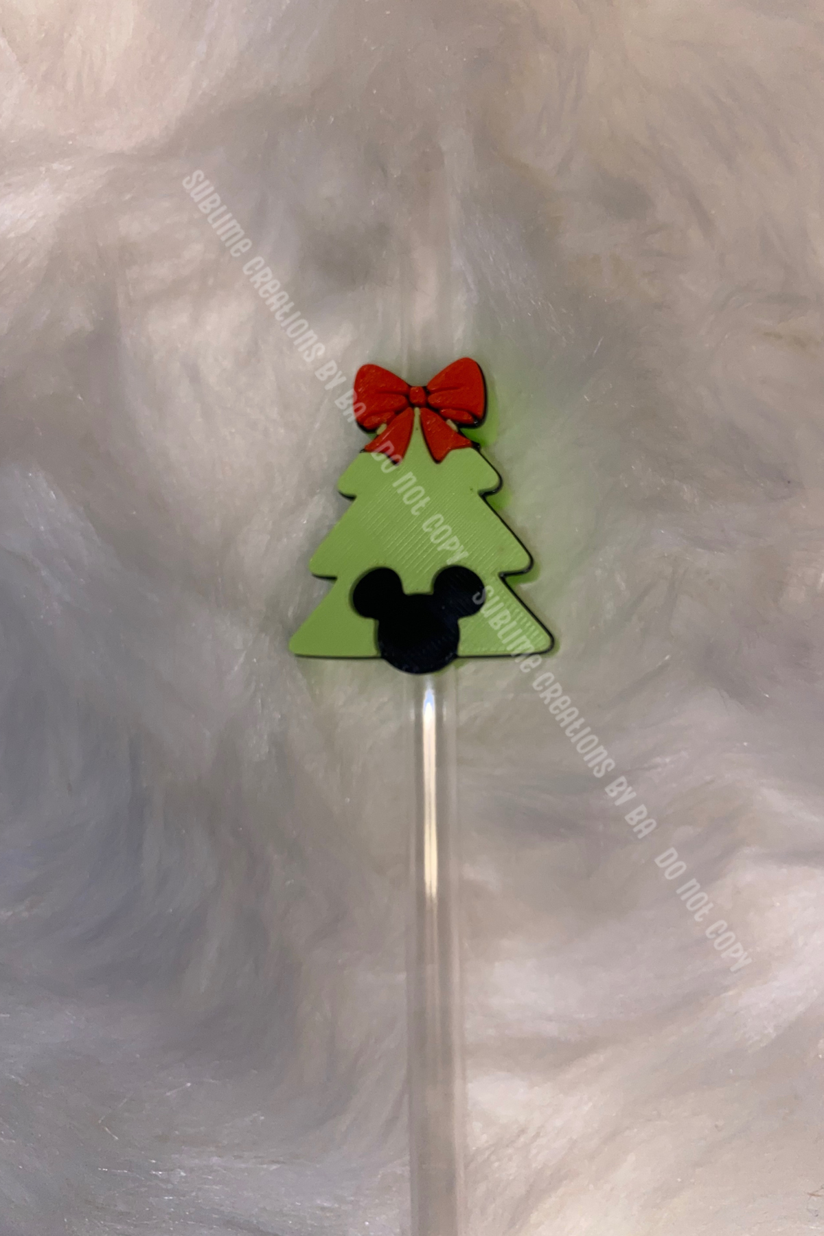 Christmas Tree 3D Straw Topper