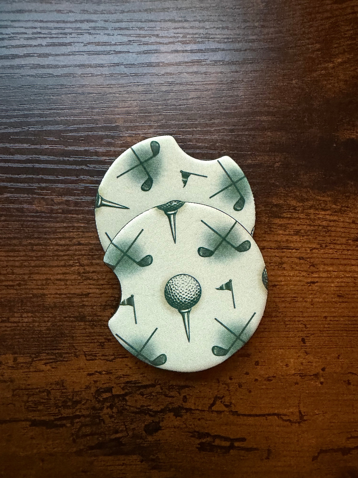 Golf Seamless Car Coaster Set