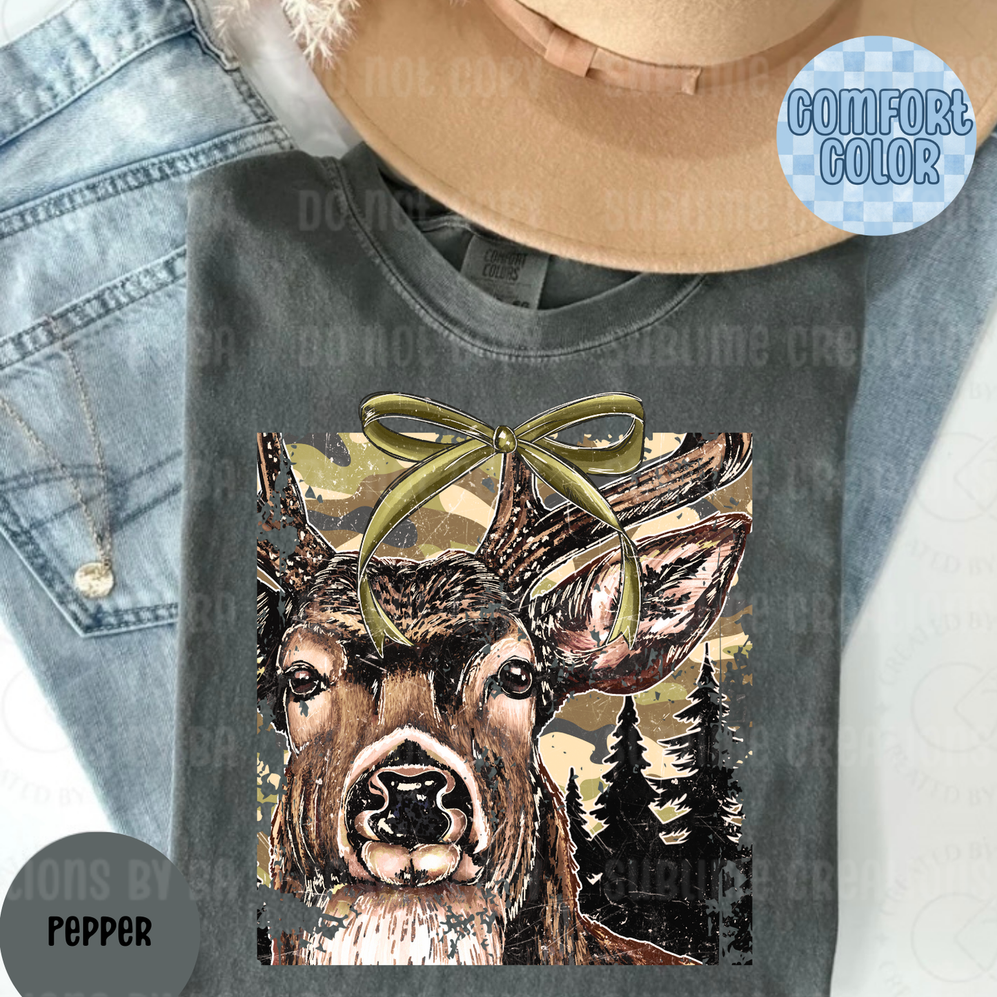 Buck Camo Coquette Adult Shirt