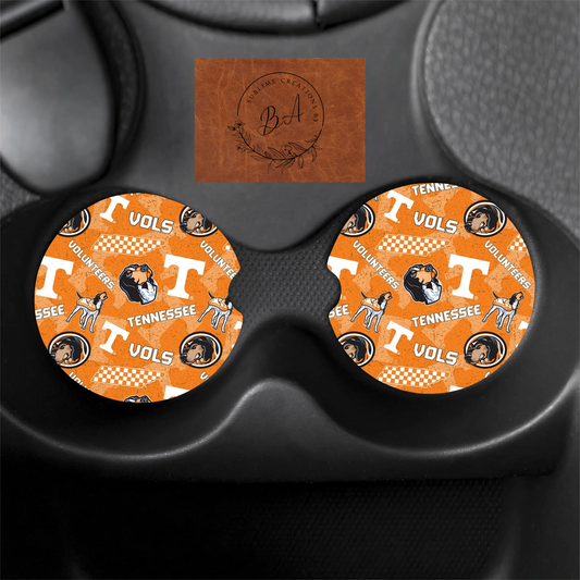 Vols Print Car Coaster Sets