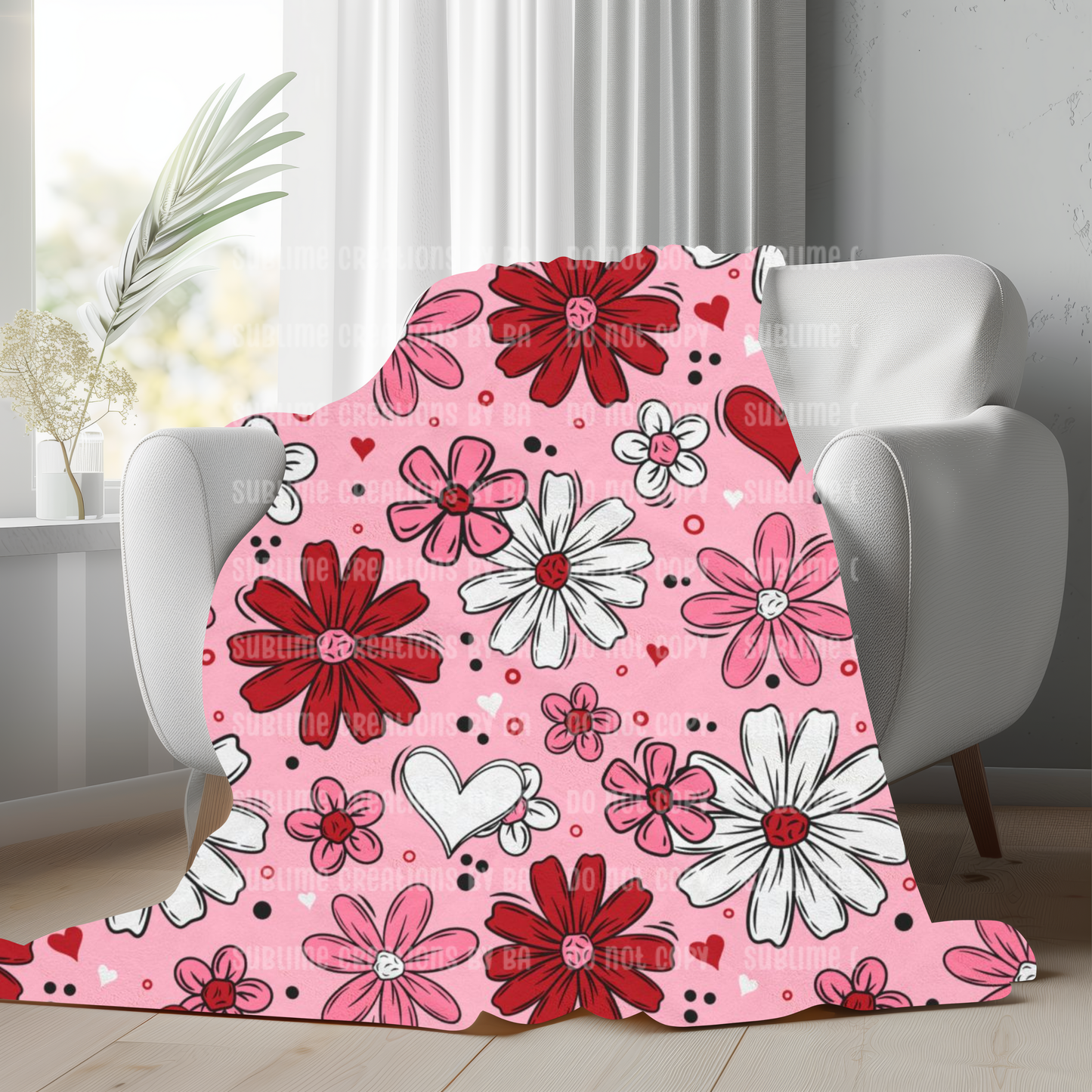 Valentine Florals Blanket