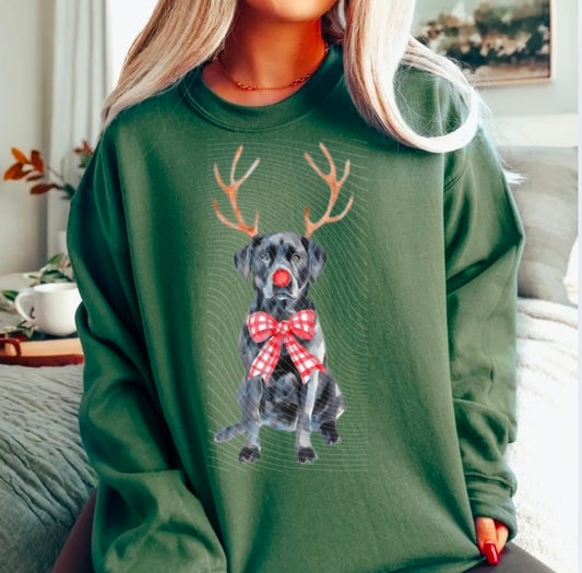 Custom Watercolor Christmas Dogs