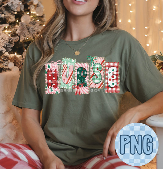 Custom Nurse Christmas PNGDigital File ONLY