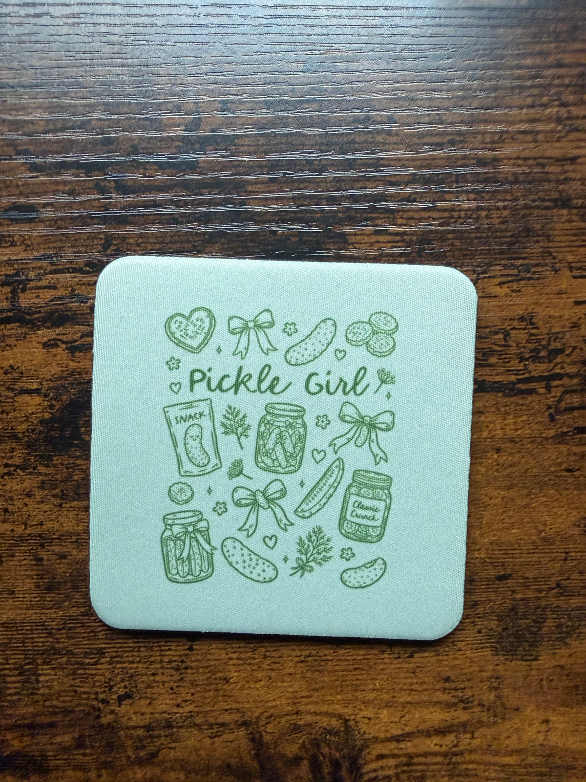 Pickle Girl Desk Coaster