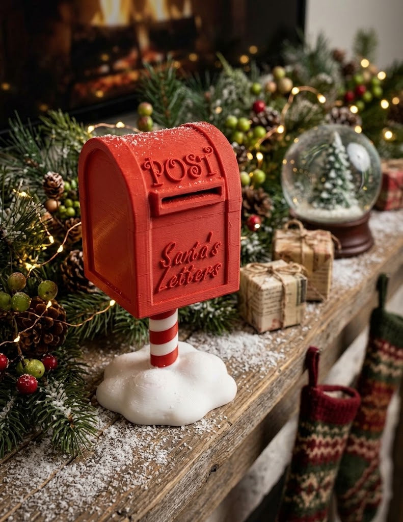Santa Mailbox Christmas Decor