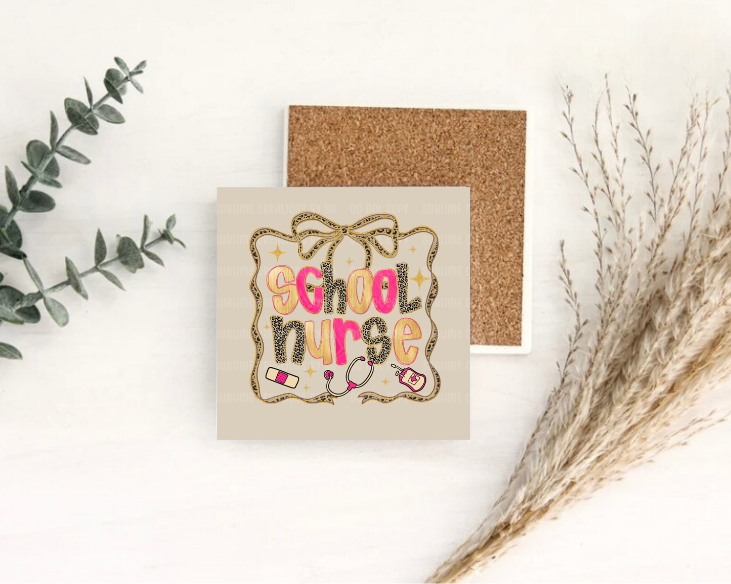 School Nurse Desk Coaster