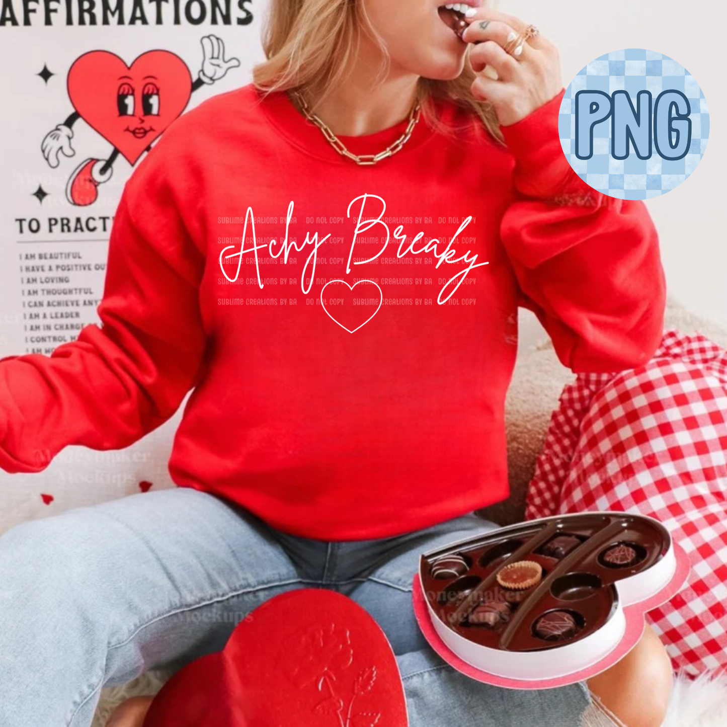 Achy Breaky PNG Digital File ONLY