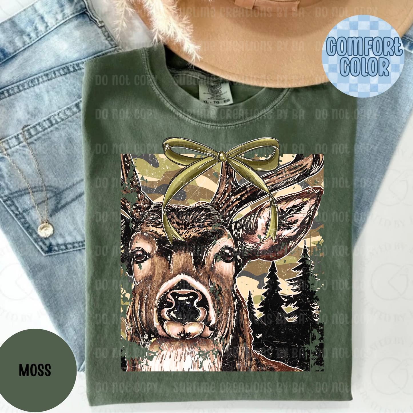 Buck Camo Coquette Adult Shirt