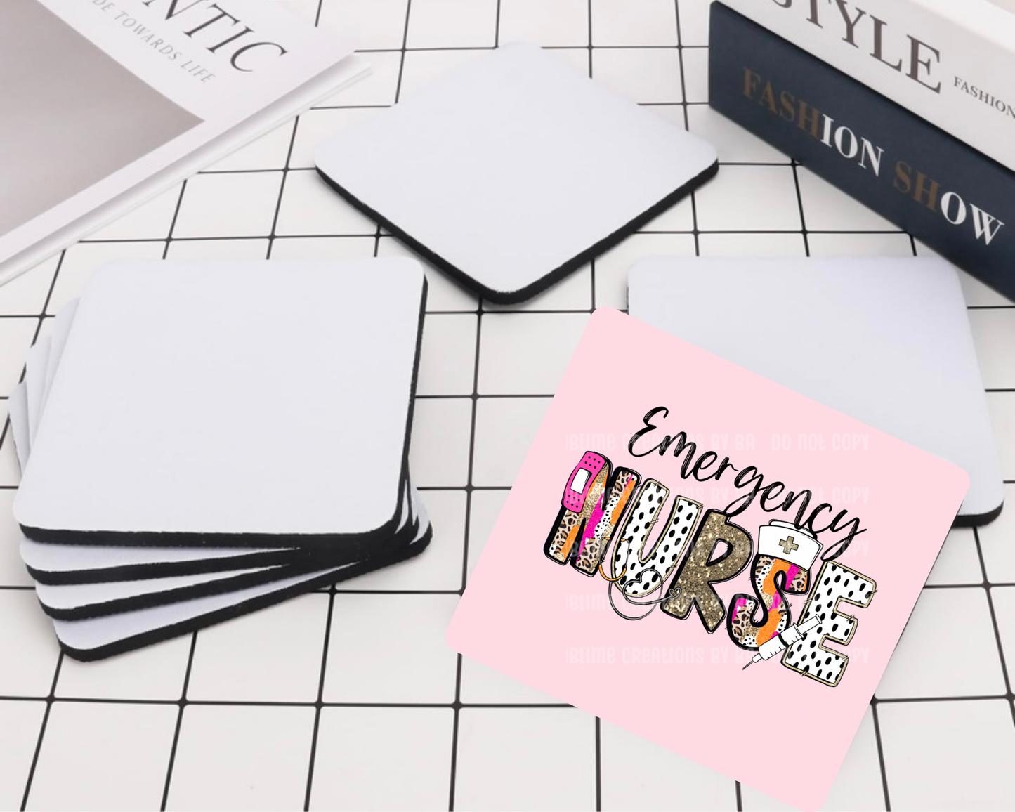 Emergency Nurse Desk Coaster