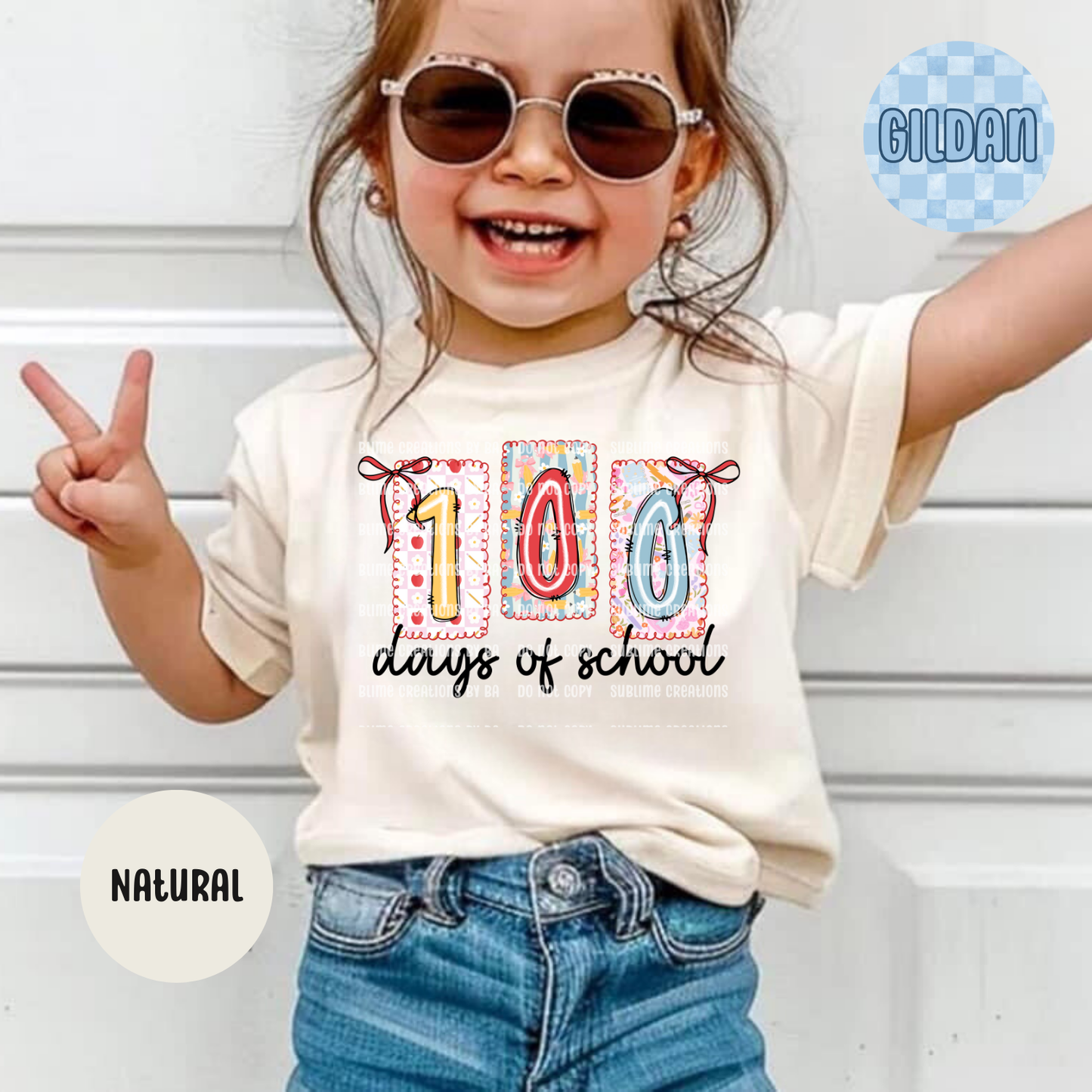 100 Days of School Youth Tee