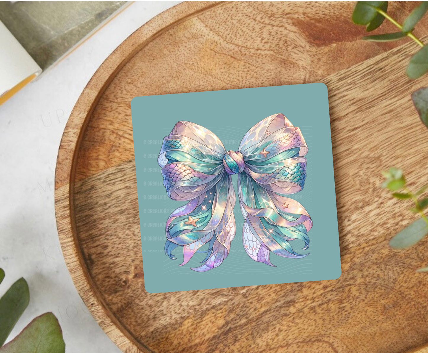 Mermaid Bow Desk Coaster