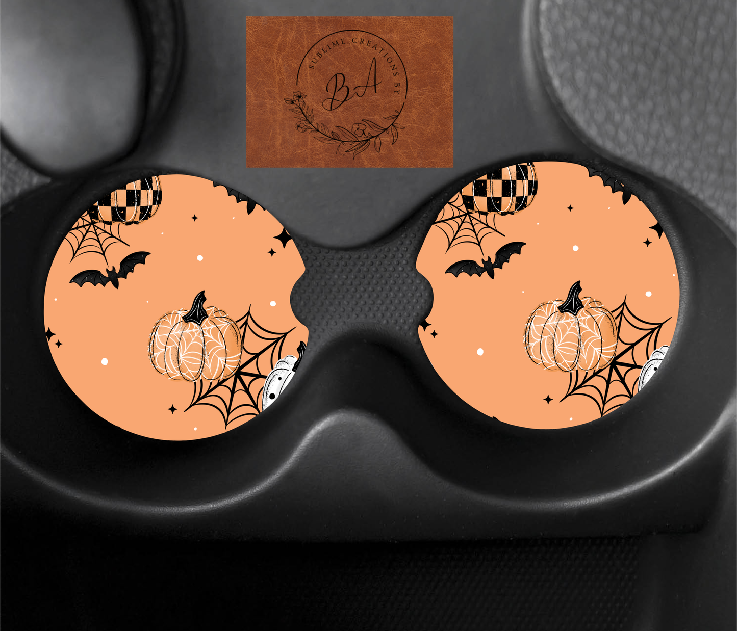 Hello October Car Coaster Set