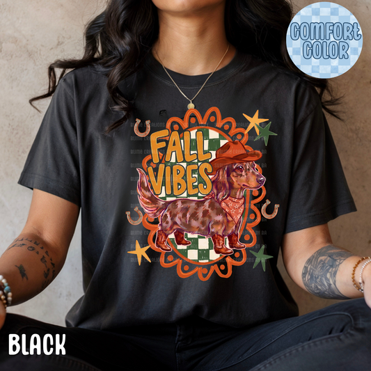 Fall Vibes Dachshund Apparel