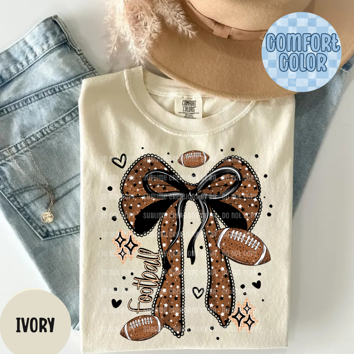 Football Bow Apparel