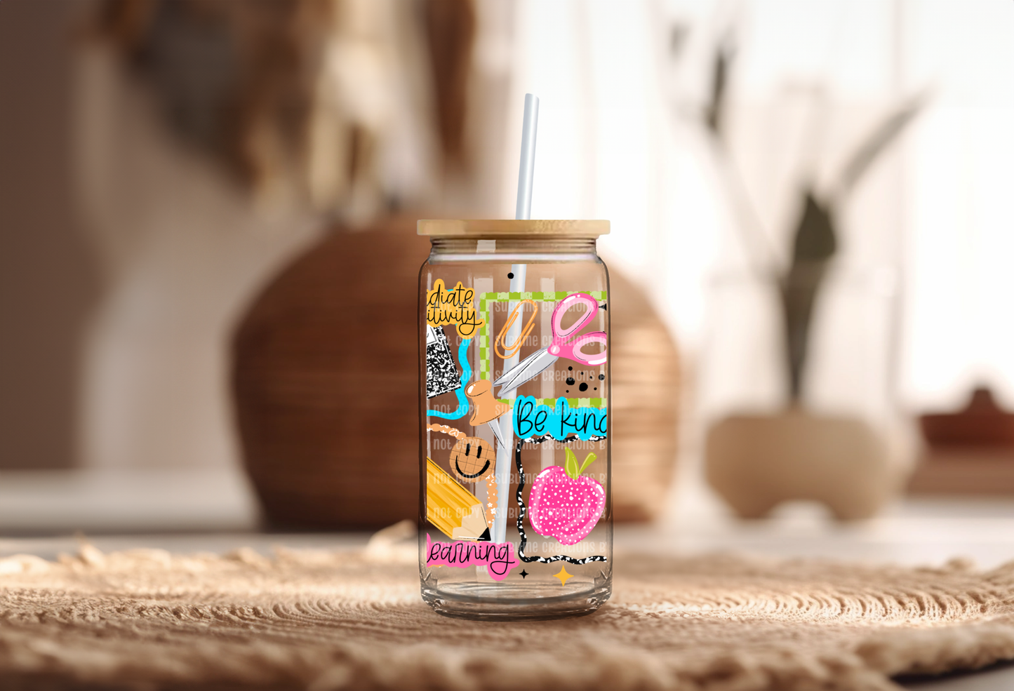 16oz Radiate Positivity School Libbey Cup