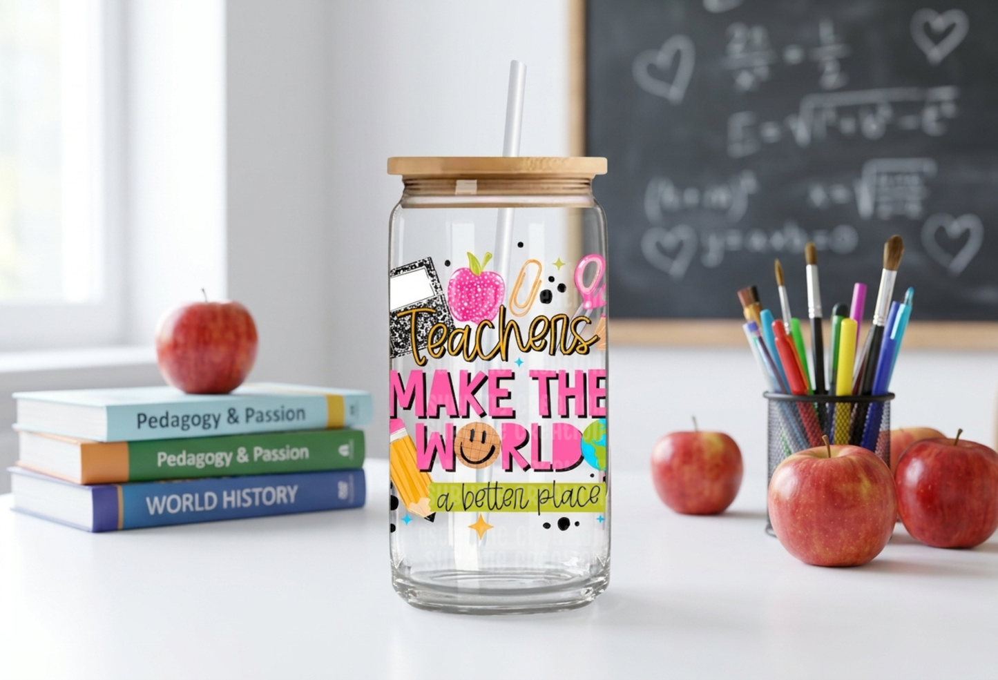 16oz Teachers Make the World Better Libbey Cup