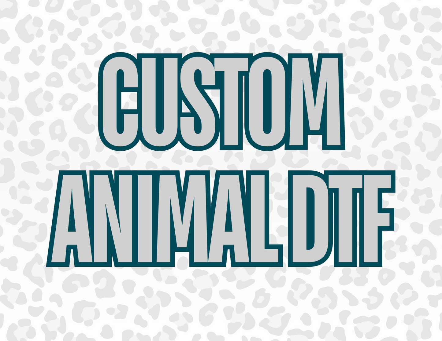 Custom Animal DTF Prints