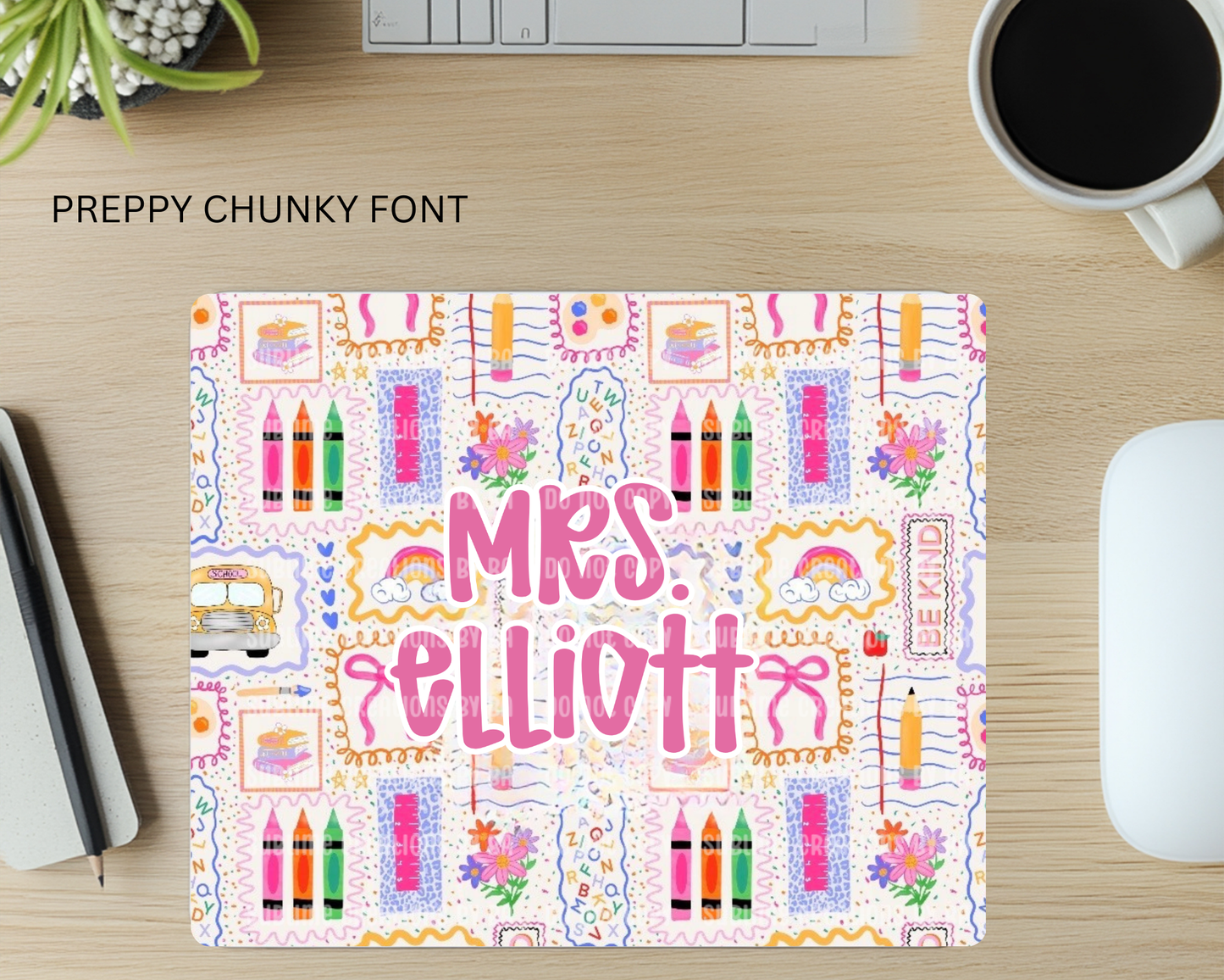 Personalized Teacher Mouse Pad