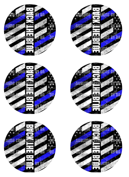 Back the Blue Sublimation Transfer Sheet