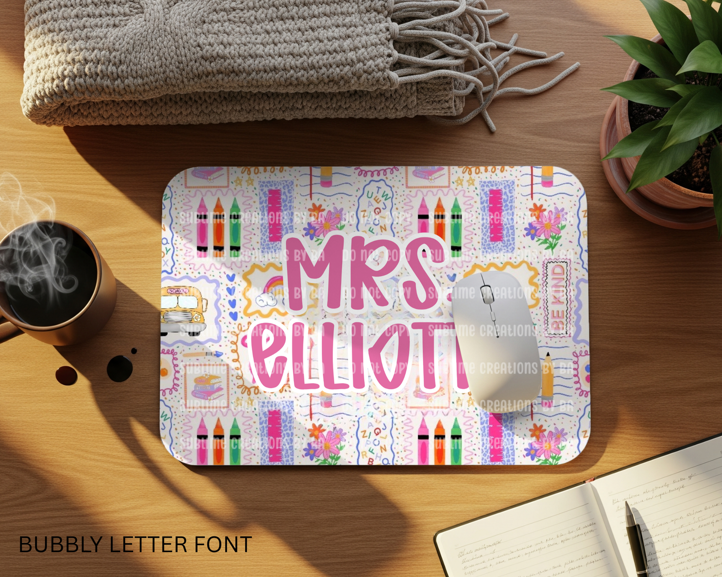Personalized Teacher Mouse Pad