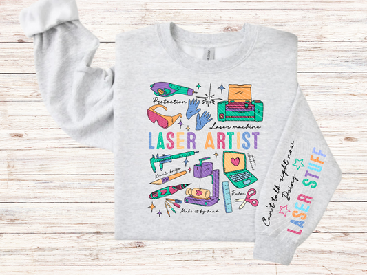 Laser Artist Doodle Sweatshirt