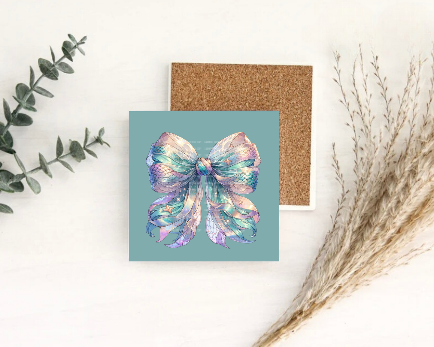 Mermaid Bow Desk Coaster