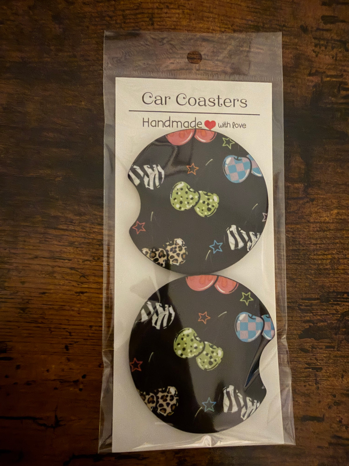 Cherries Seamless Car Coaster Sets