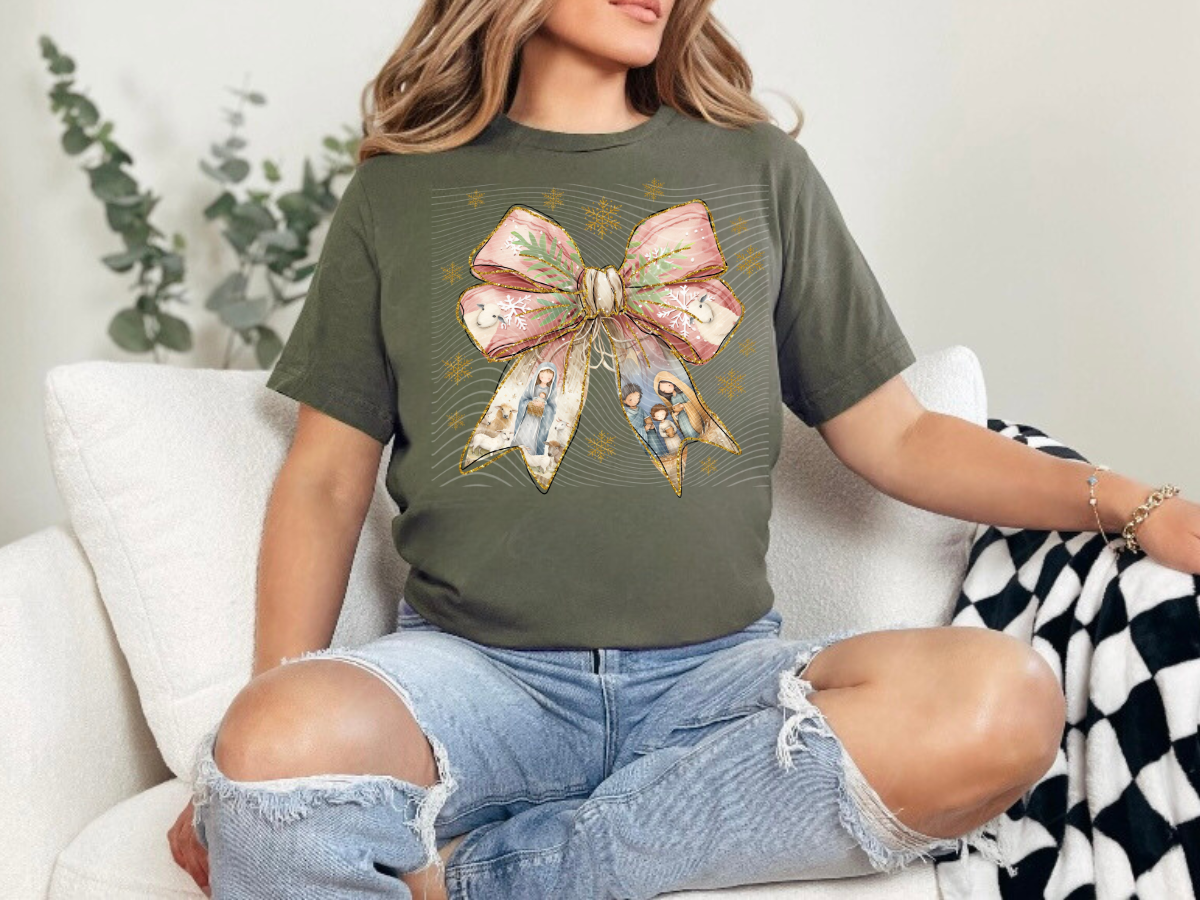 Coquette Nativity Scene Tee